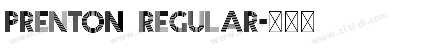 Prenton  Regular字体转换